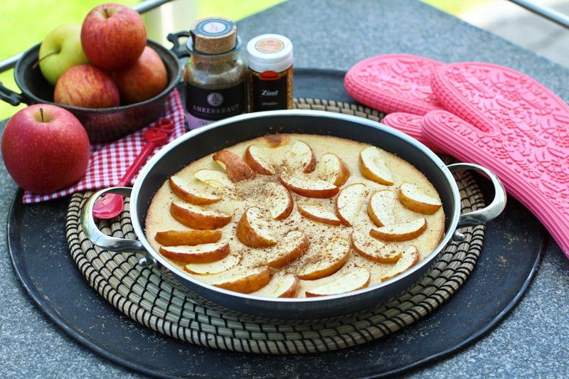 Apfelpfannkuchen aus dem Ofen / Pfanne wie von Oma 8 Ein Pfannkuchen aus der Pfanne