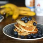 Eiweiß Pancakes Rezept - Pfannkuchen mit Eiweißpulver / Whey für einen sportlichen Start in den Tag