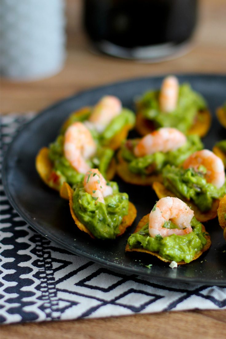 Fingerfood Avocado Garnelen Chips