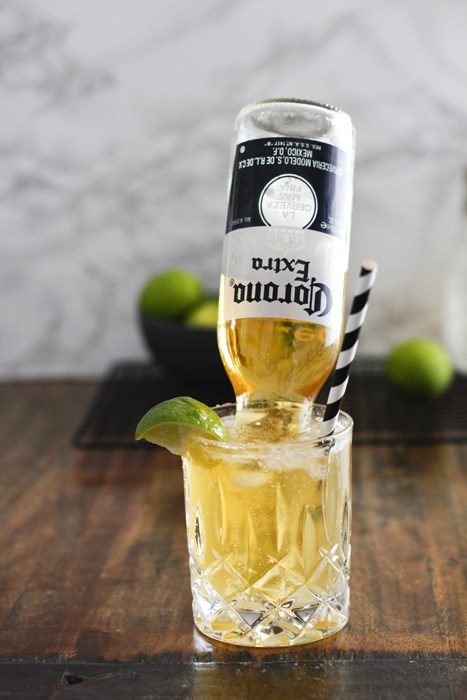 Frozen Margarita Corona Drink - Upside down Corona