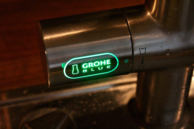 Grohe blue Erfahrungen mit Kosten, Wartung, Anwendung 3 Grünes Licht steht für Sprudel Wasser