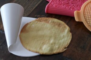 Invert Stracciatella Eis & selbstgemachte Waffeln mit tescoma Waffelset