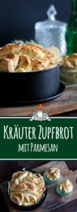 Kräuter Zupfbrot / Faltenbrot in der Springform