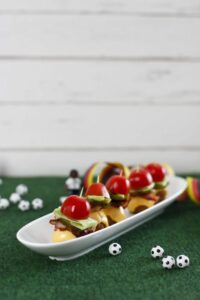 Mini Cheeseburger ohne Brot als Fingerfood / Snack für Party