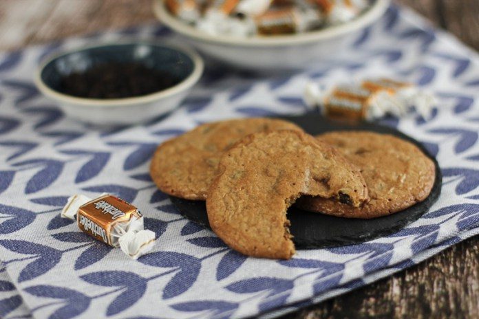 Karamel Kekse mit Schokolade selbermachen 2 Karamel & Schokoladen Cookies Rezept