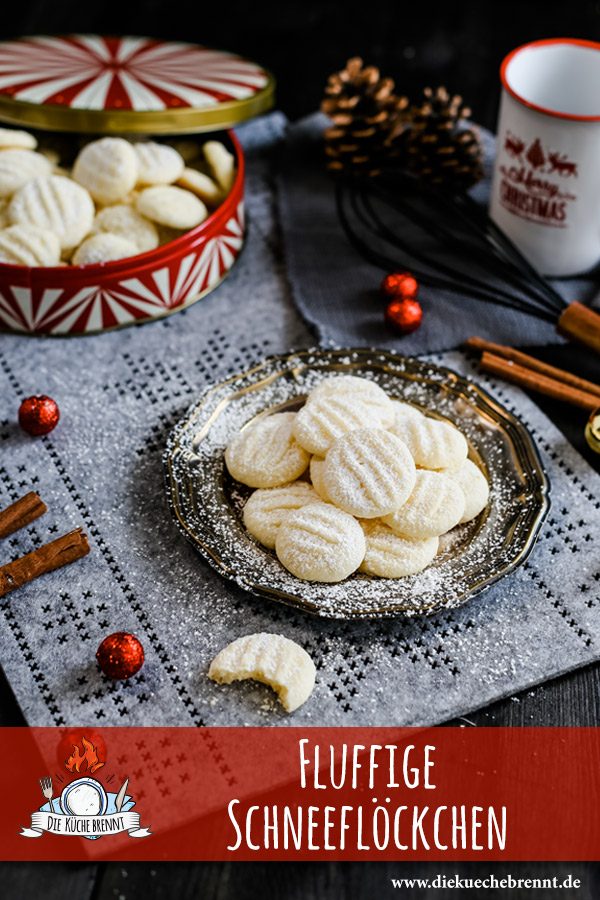 Weihnachtsbäckerei: Schneeflöckchen Rezept Weihnachtsplätzchen 17 Schneeflöckchen Rezept