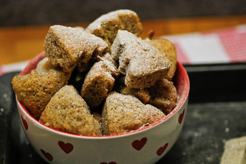 Nuss Muffins Rezept aus der Weihnachtsbäckerei