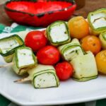 Gemüse Spieße Grillen - Zucchini Feta Tomaten