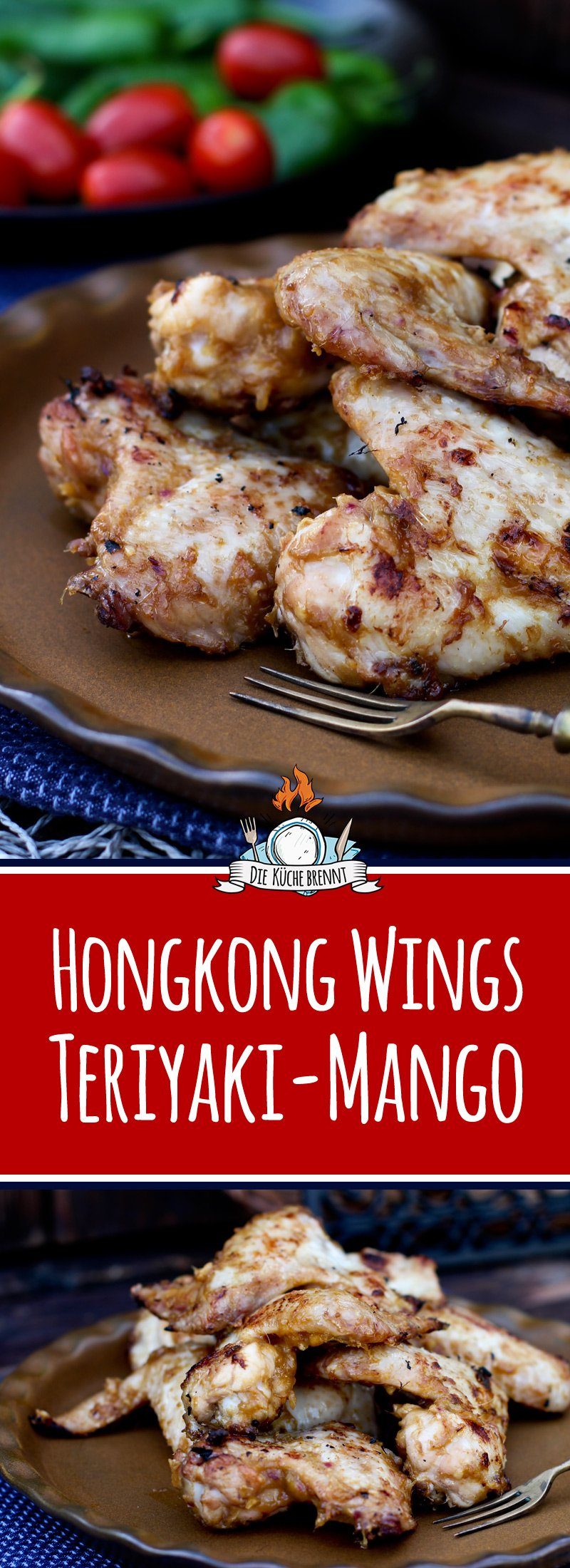 Hühnchenflügel grillen - Hongkong Teriyaki Mango Wings