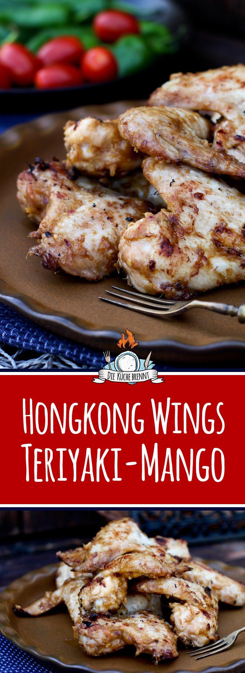 Hühnchenflügel grillen - Hongkong Teriyaki Mango Wings Hühnchenflügel grillen - Hongkong Teriyaki Mango Wings