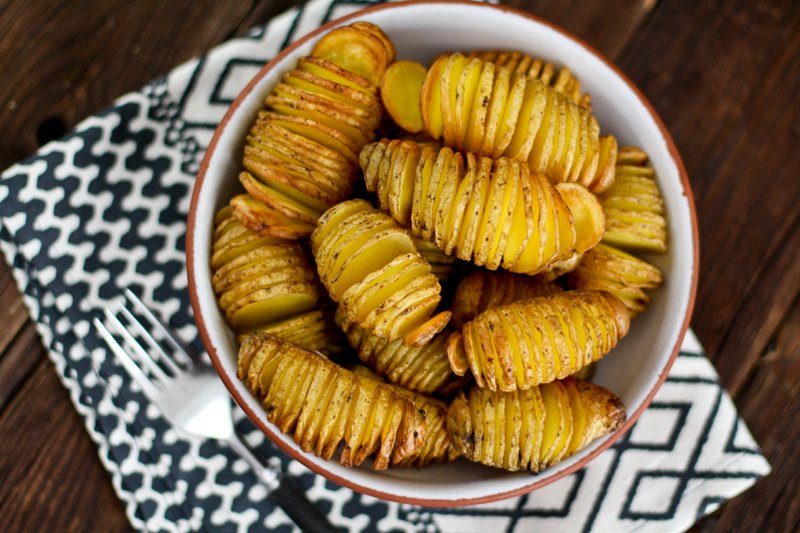 Einfache Fächerkartoffeln aus dem Backofen oder vom Grill 3 Backofen Kartoffeln