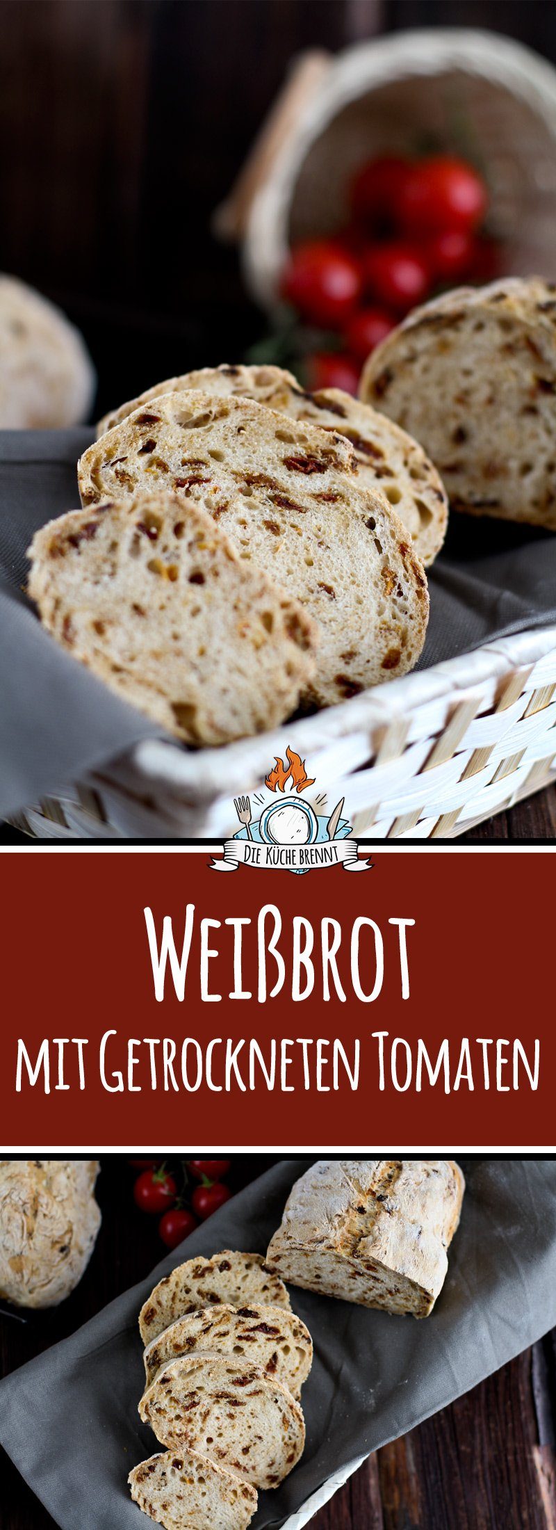 Weißbrot mit getrockneten Tomaten 6 Weißbrot mit getrockneten Tomaten Rezept
