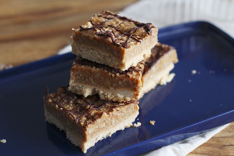 Samoa Schnitten - glutenfreier Kuchen 4 Samoa Schnitten - einfacher glutenfreier Kuchen