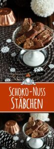 Schokoladen-Nuss Plätzchen / Stäbe