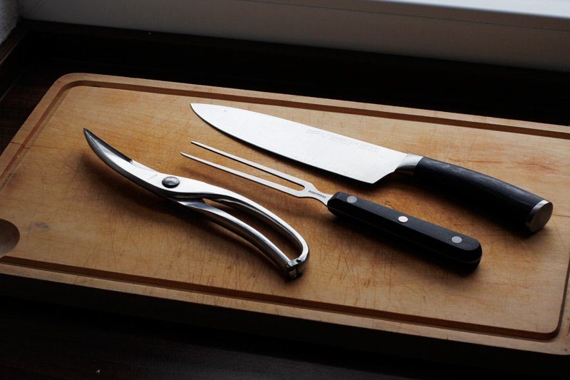 Weihnachten - Gefüllte Ente aus dem Backofen 9 Ente zerlegen