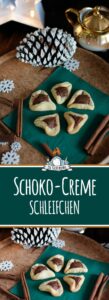 Plätzchen Backen - Schoko Creme Schleifchen