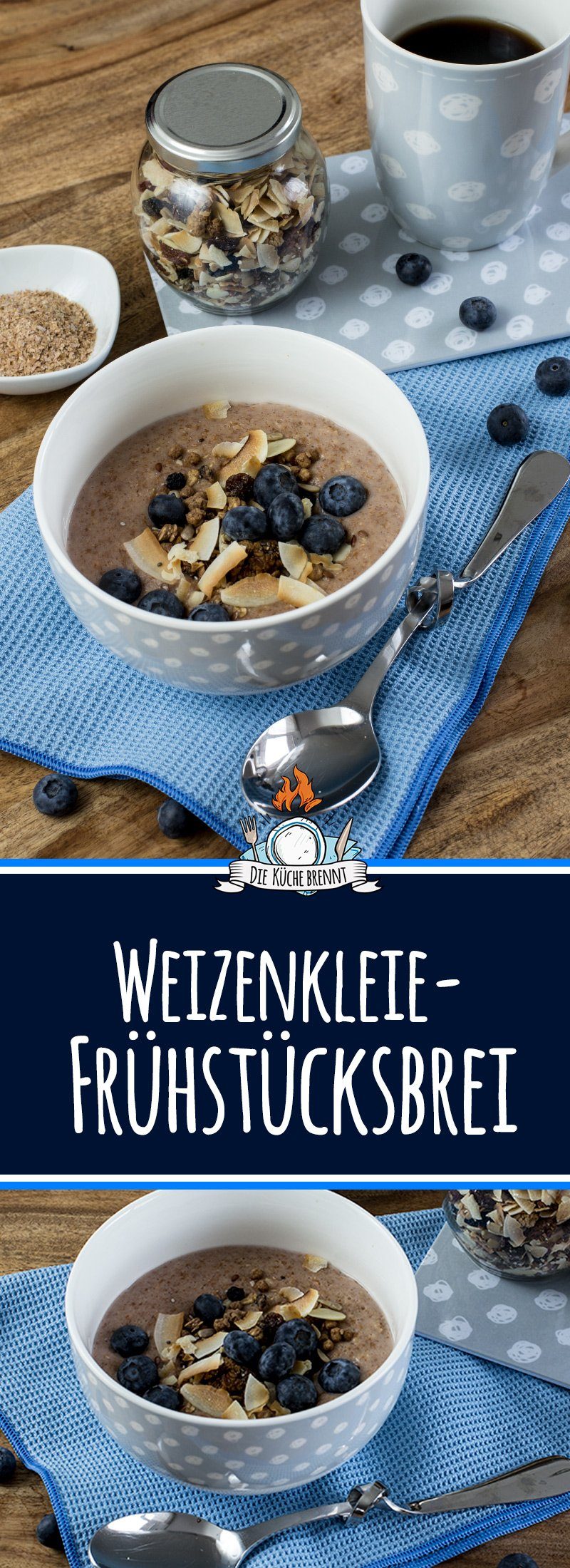 Frühstücksbrei aus Weizenkleie - Warmes Frühstück 5 Gesundes Frühstück