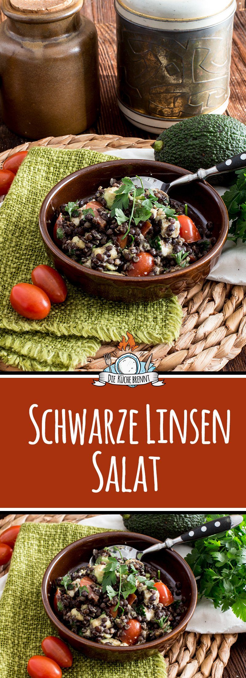 Schwarzer Linsensalat mit Avocado, Feta und Tomaten 3 Schwarzer Linsensalat mit Avocado, Feta und Tomaten