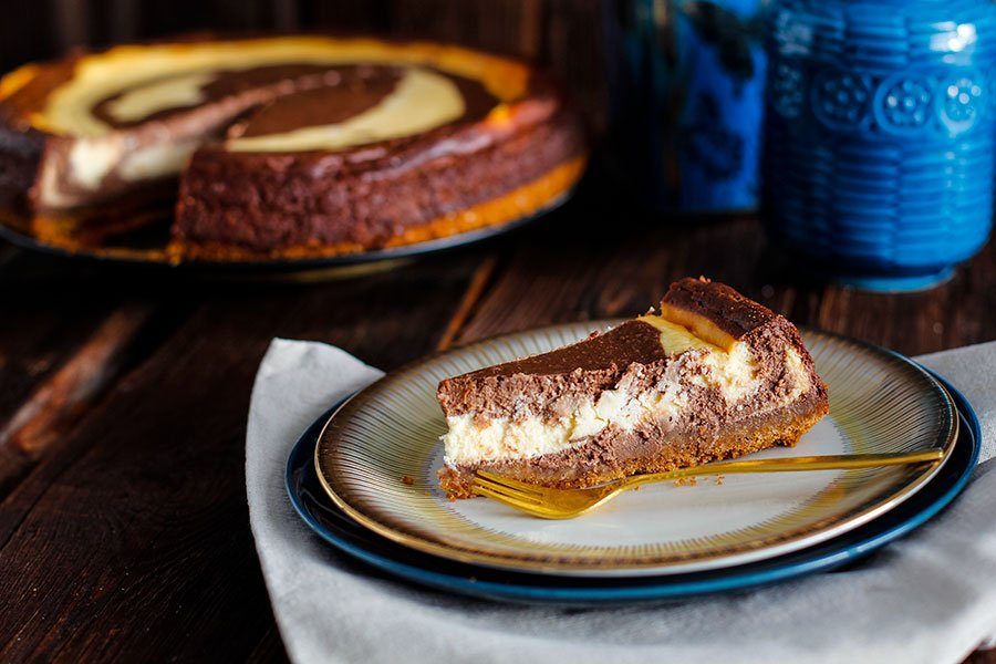 Schokoladen Käsekuchen Rezept - als Zebrakuchen 1 Zebrakuchen Rezept