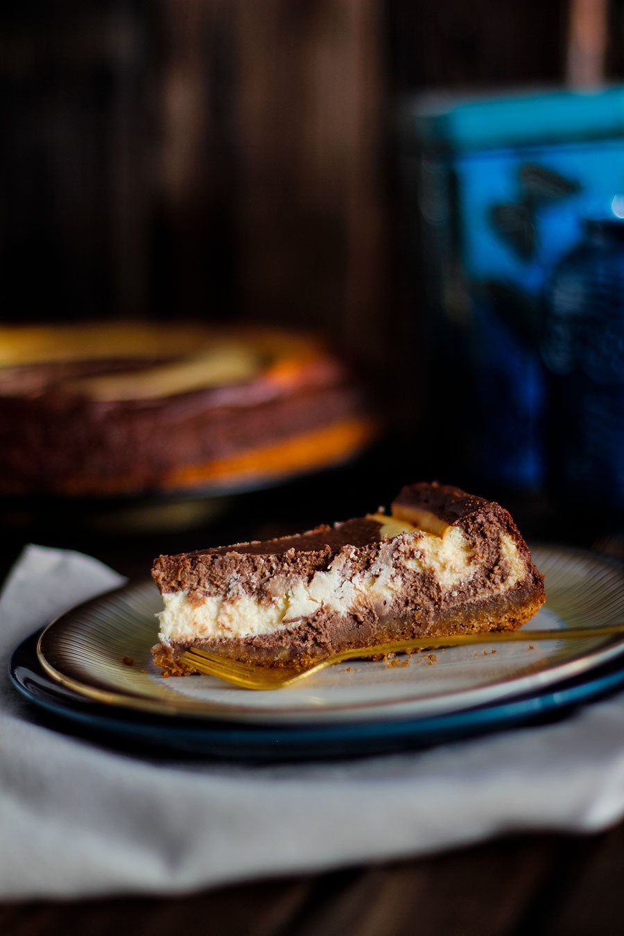 Schokoladen Käsekuchen Rezept - als Zebrakuchen