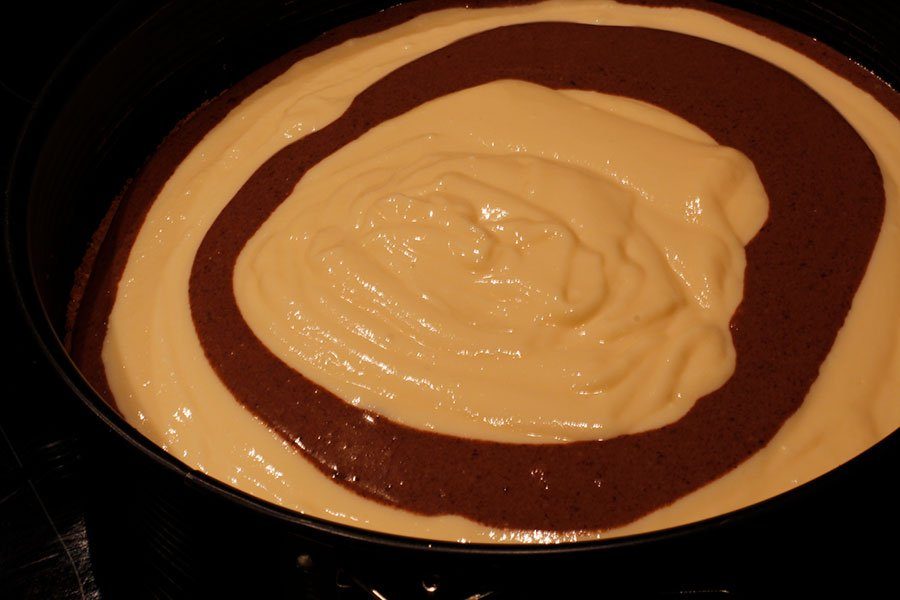 Schokoladen Käsekuchen Rezept - als Zebrakuchen