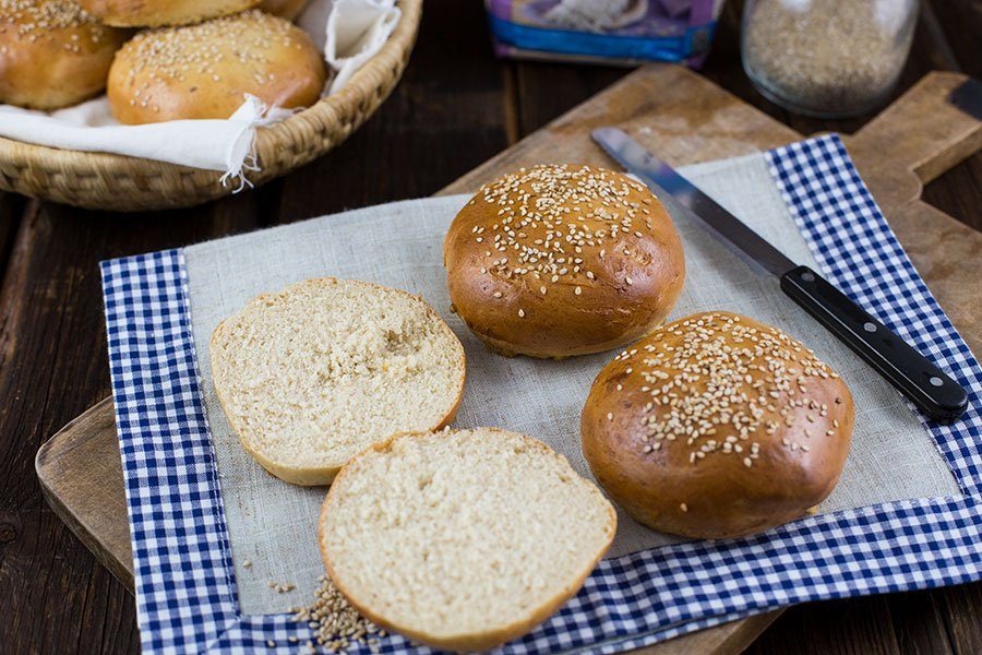 Emmermehl Brötchen Rezept - Backen mit Emmermehl 1 Emmermehl Burger Brötchen Rezept