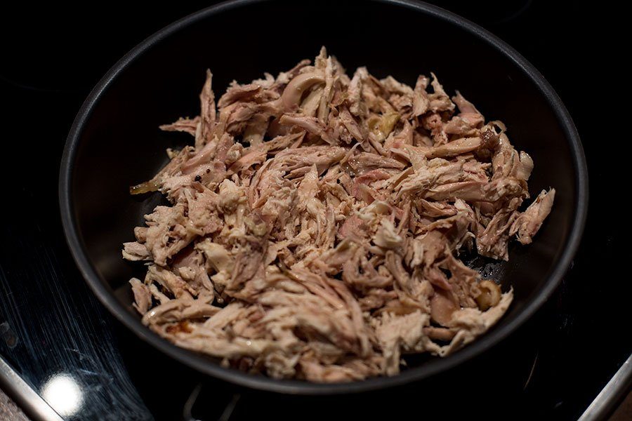 Pulled Chicken Burger Rezept mit Krautsalat 10 Hähnchen aus dem Ofen