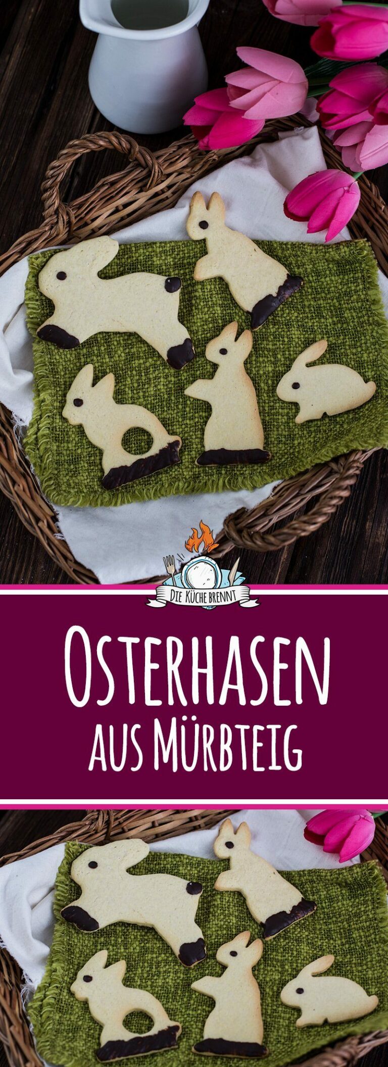 Osterhasen aus Mürbteig Rezept für den nächsten Osterbrunch