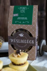 Käsekuchen Muffins Rezept mit Müsliboden von Müsliglück