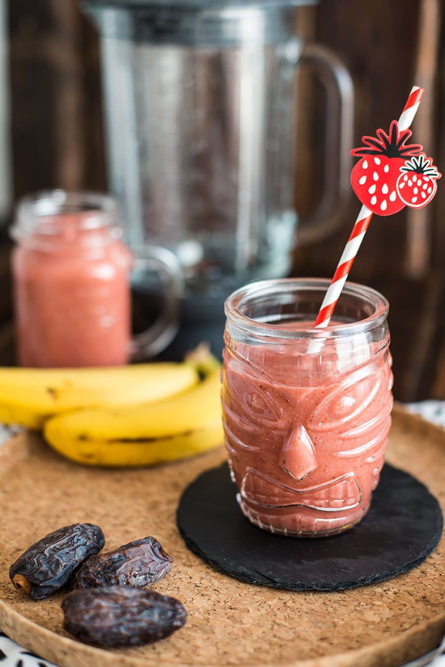 Erdbeer Bananen Smoothie Rezept (ohne Joghurt) - Die Küche brennt