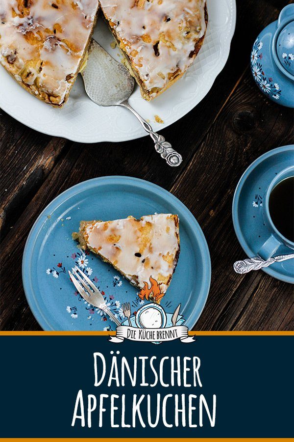 Dänischer Apfelkuchen Rezept - Backen mit Äpfeln 6 Dänischer Apfelkuchen - Einfaches Rezept