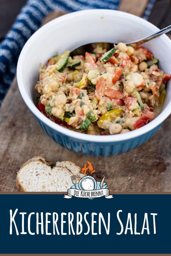 Orientalischer Kichererbsen Salat mit Tomaten, Gurke und Orange (vegan) 3 Orientalischer Kichererbsen Salat - Rezept zum Grillen (vegan)