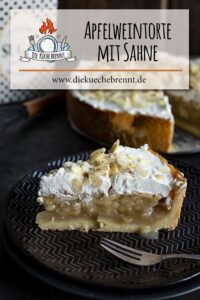 Klassiche Apfelweintorte - Rezept mit Sahne