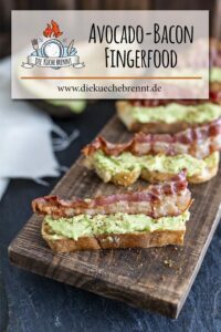 Fingerfood - Avocado Bacon Mini Baguettes