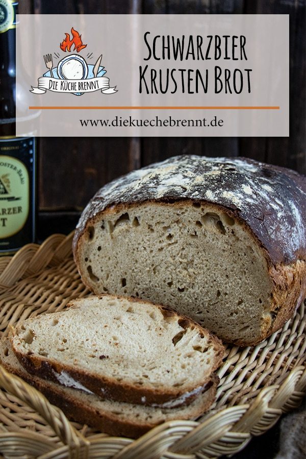 Knuspriges Schwarzbier Brot Rezept - Brot Backen mit Bier