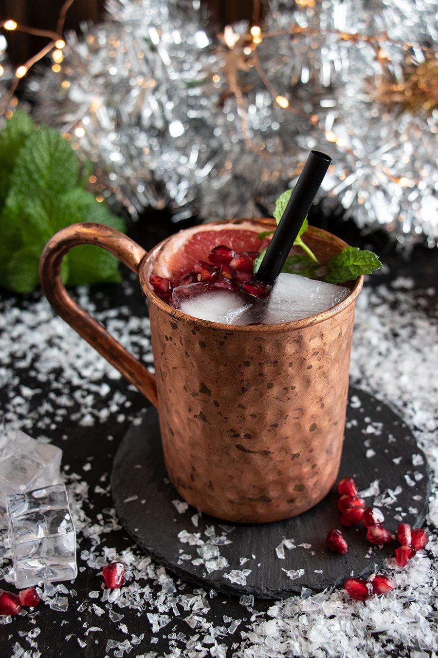 Weihnachtlicher Drink Rezept - Moscow Mule Xmas Edition