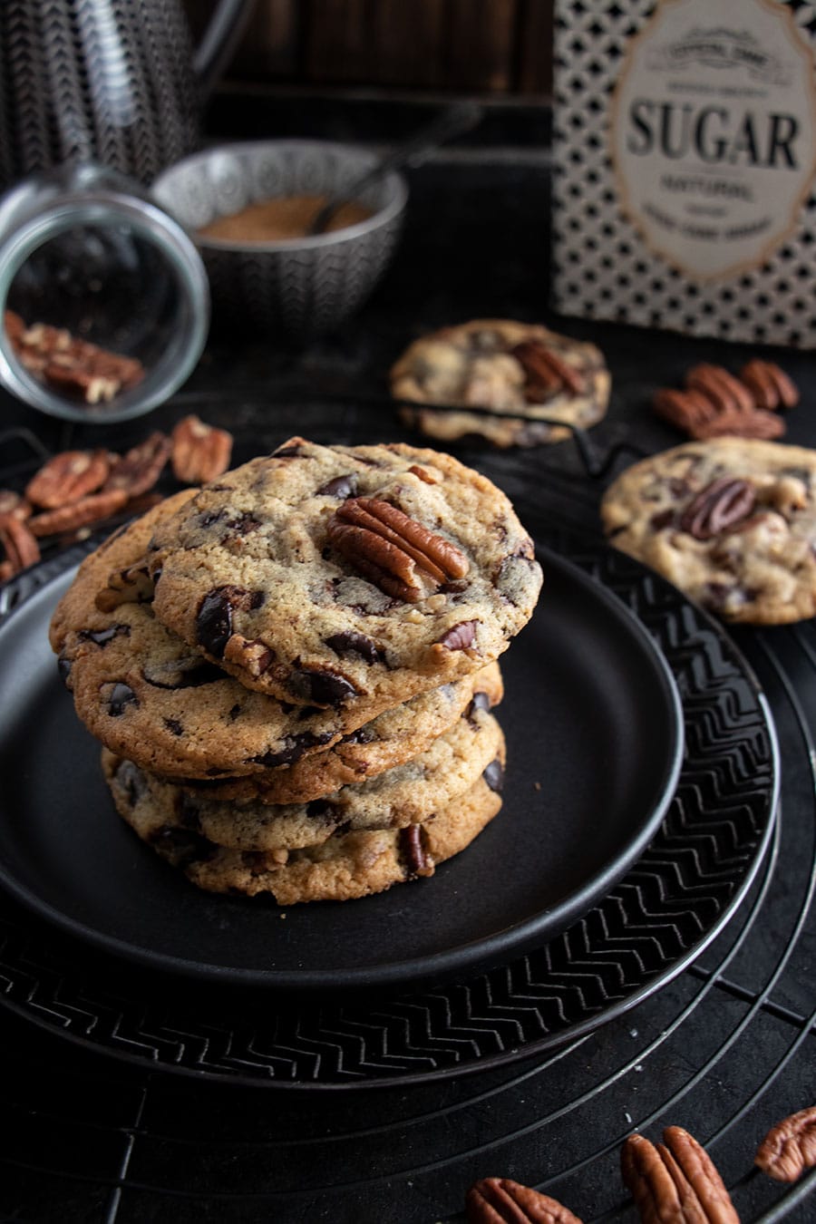 Cookies Rezept mit Oreos & weißer Schokolade 9 Cookies mit Pekanuss