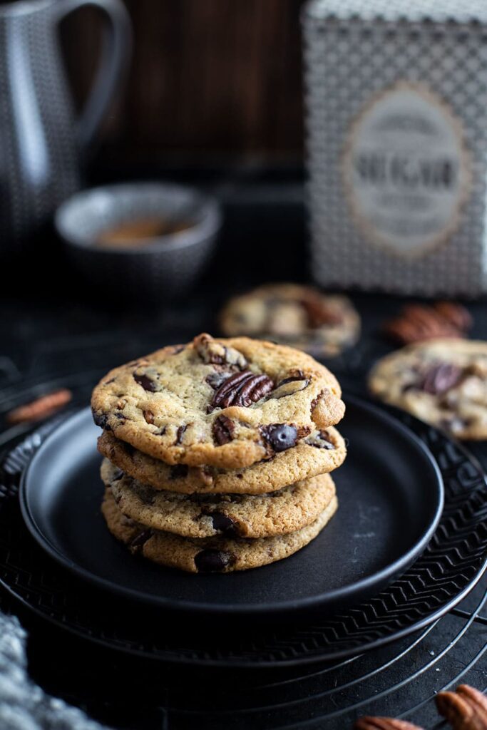 Bourbon Pekan Nuss Cookies Rezept - Achtung Suchtgefahr 4 Cookies mit Schokolade