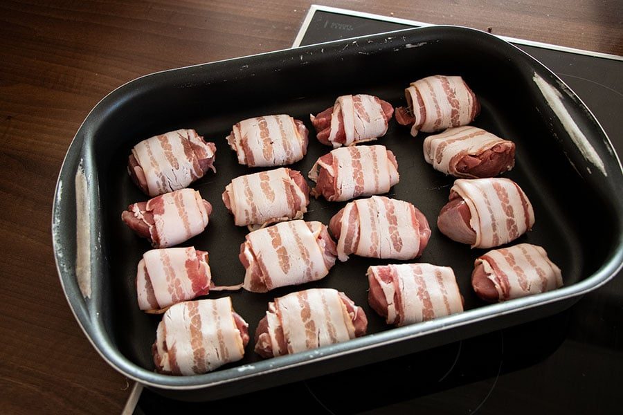 Schweinemedaillons im Speckmantel mit Sahne Sauce Rezept - Die Küche brennt