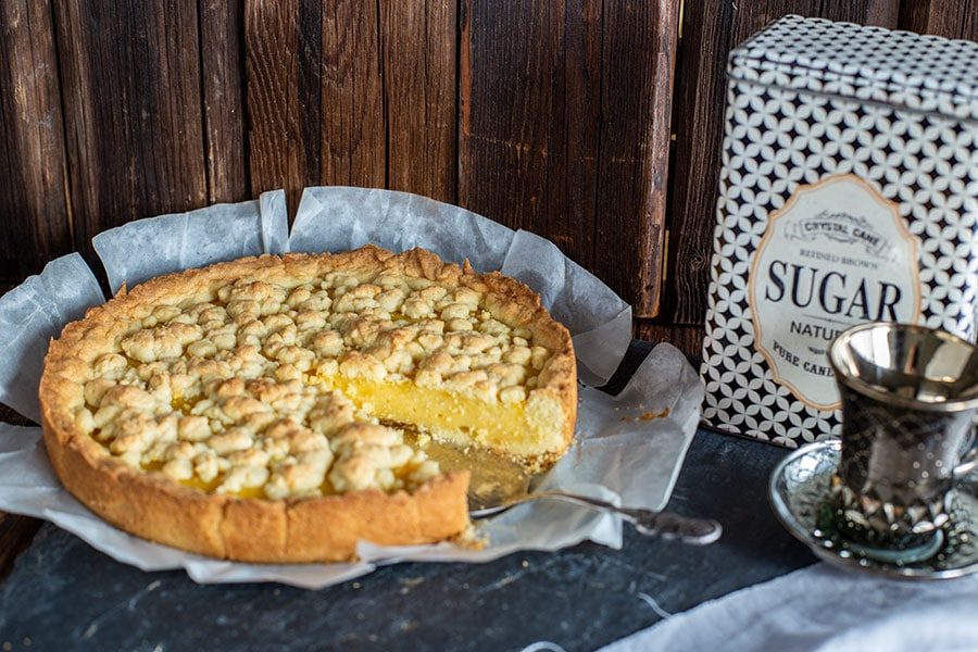 Pudding Kuchen mit Streuseln 3 Springformkuchen Streusel