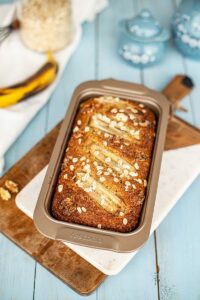 Saftiges Bananenbrot Rezept mit Dinkelmehl und Walnüssen