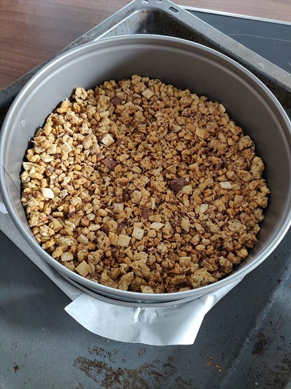 Saftiger Käsekuchen mit Müsliboden - Ruck-Zuck Rezept