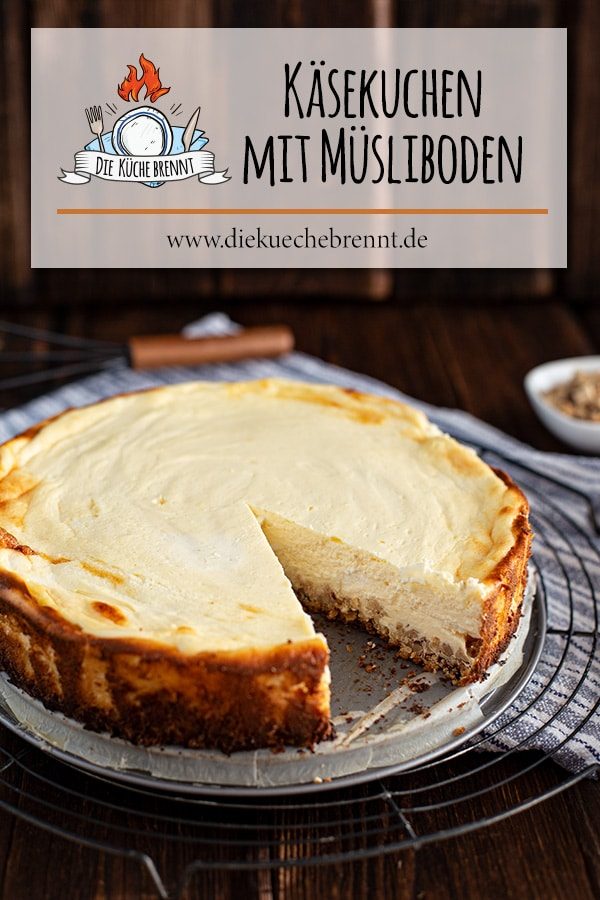 Saftiger Käsekuchen mit Müsliboden - Ruck-Zuck Rezept 6 Saftiger Käsekuchen mit Müsliboden