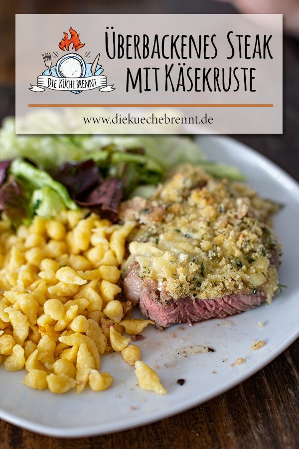 Überbackenes Steak mit Käsekruste 7 Überbackenes Steak Rezept - Steak mit Käsekruste und Semmelbröseln