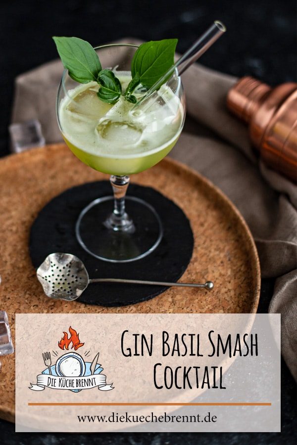 Gin Basil Smash Rezept - Cocktail mit Basilikum