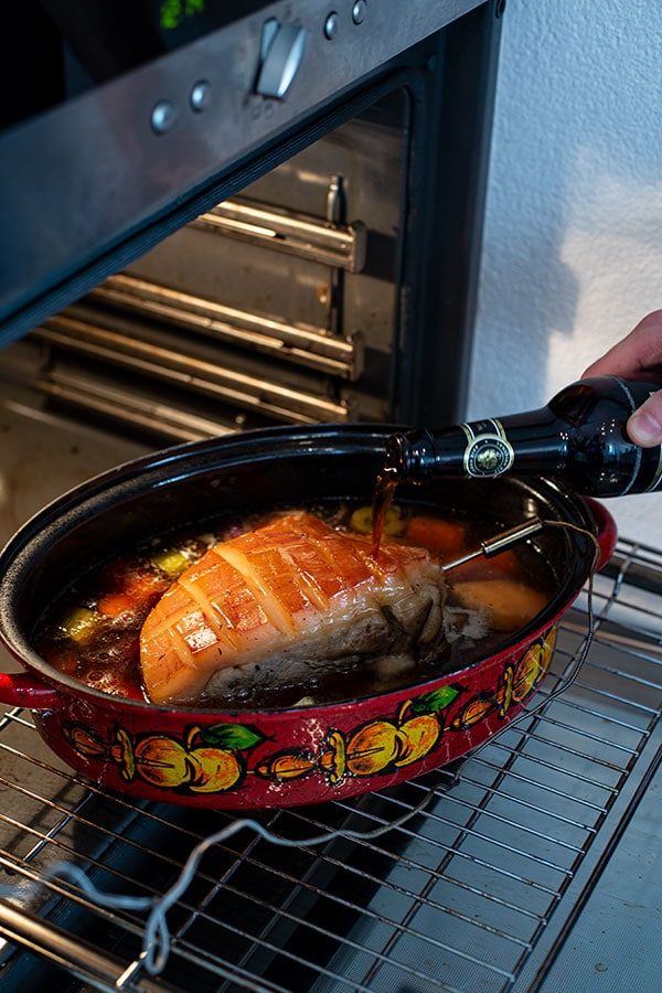 Bayrischer Krustenbraten mit Bier 2 Kochen mit Bier