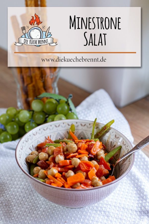 Minestrone Salat Rezept - Bunter italienischer Salat 6 Gesundes zum Grillen