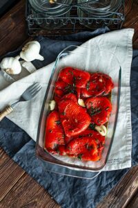Eingelegte Paprika grillen