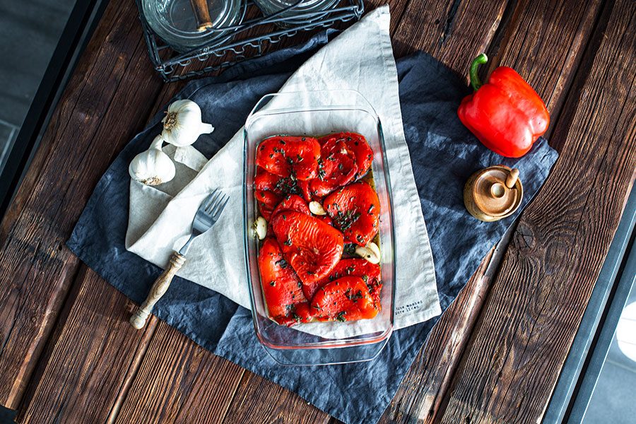 Gegrillte Paprika Rezept aus der Pfanne oder vom Grill 3 Grillpaprika selber machen