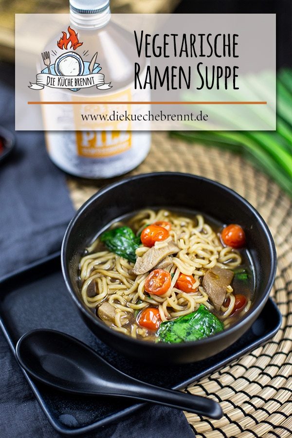 vegetarische Ramen Suppe